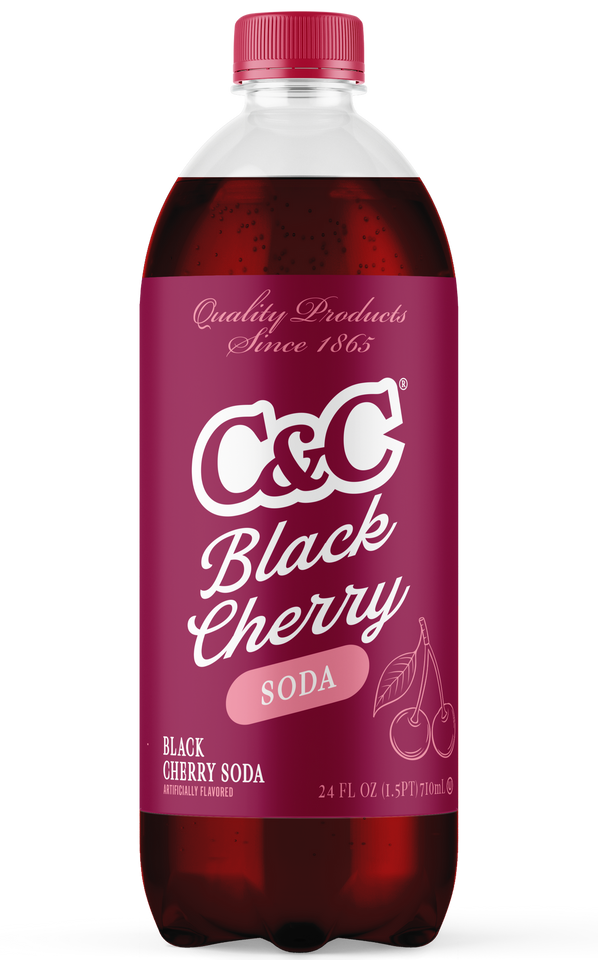 C&C® 24 fl. oz. Black Cherry Soda