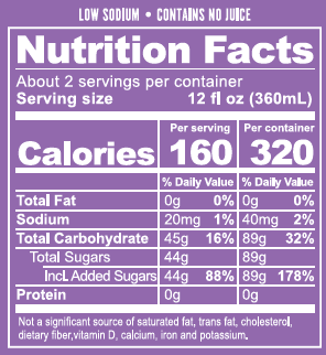 C&C® 24 fl. oz. Grape Soda