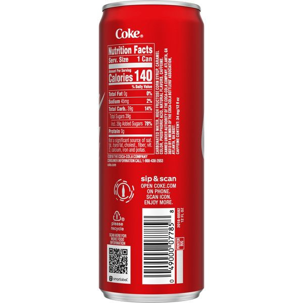 Original Taste 12 fl. oz. Coca-Cola® Slim Can