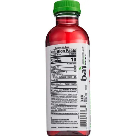 Bai 18 fl oz. Zambia Bing Cherry Antioxidant Infusion