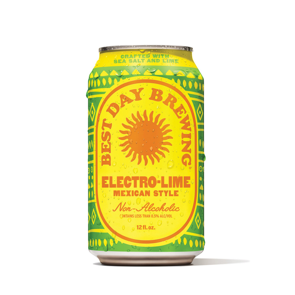 Best Day Brewing 12 fl. oz. Non-Alcoholic Electro-Lime Beer (6 Pack)