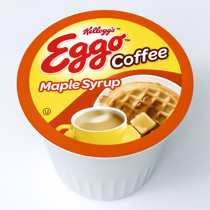Kellogg's Eggo Light Roast Maple Syrup Waffle Flavored K-Cup (12 Count)