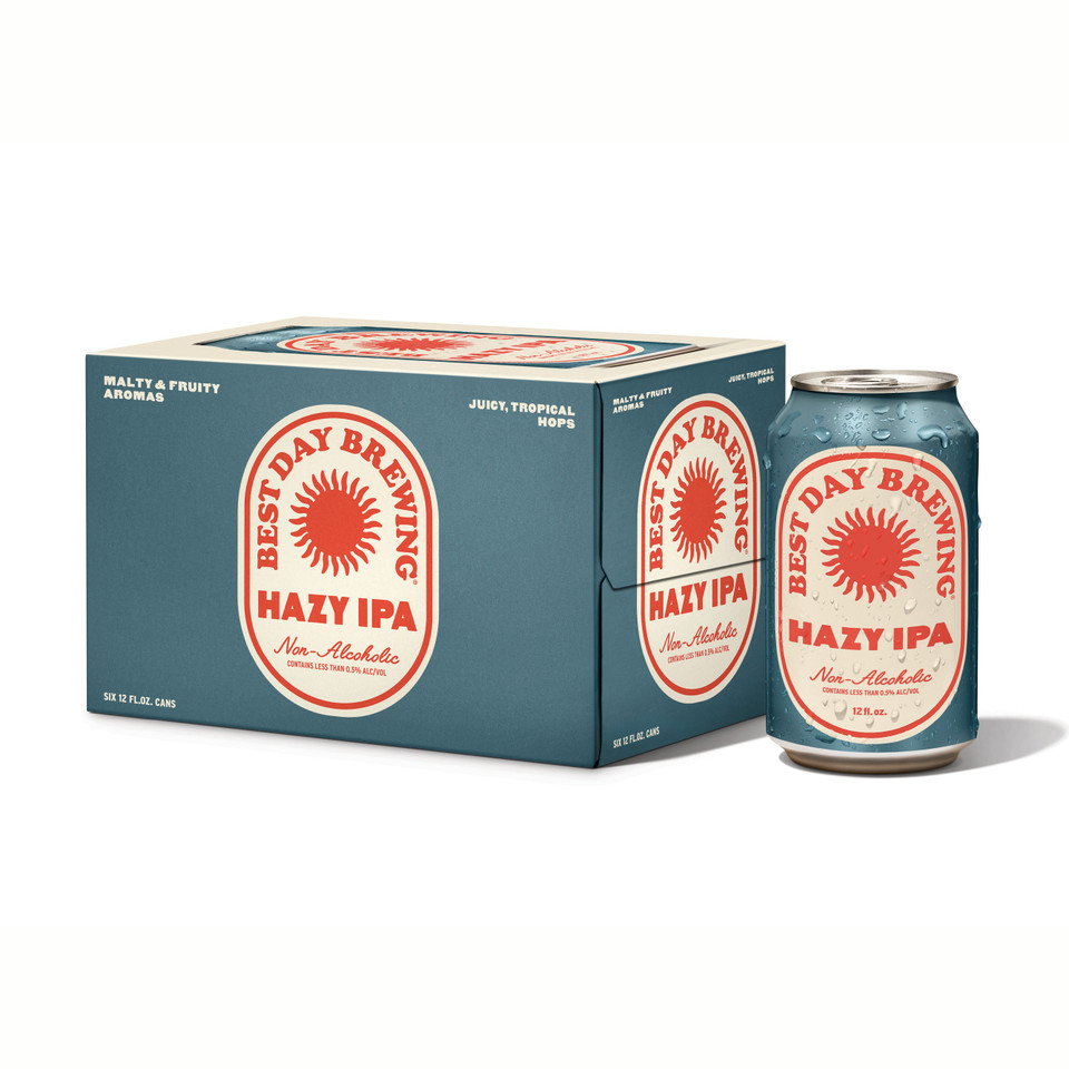 Best Day Brewing 12 fl. oz. Non-Alcoholic Hazy IPA (6 Pack)