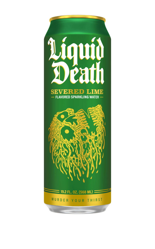 Liquid Death 19.2 fl oz. Severed Lime Flavored Sparkling Water