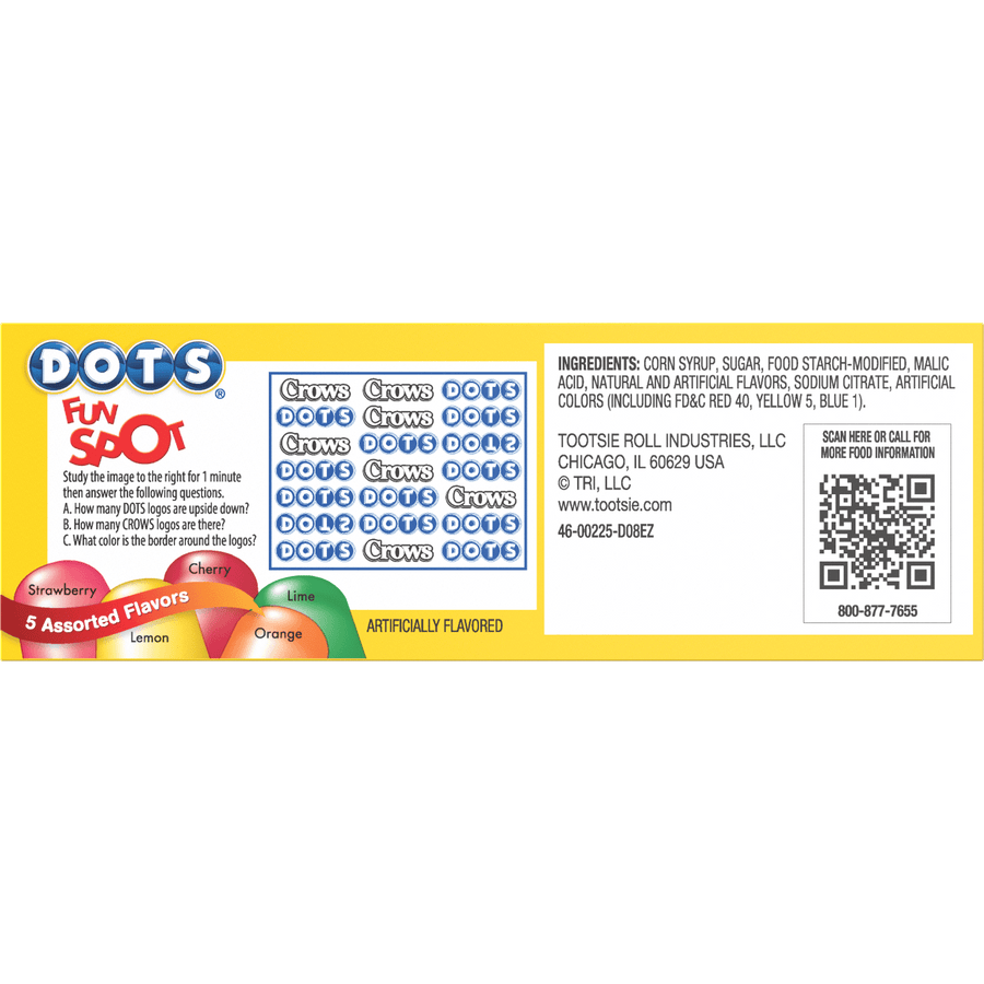 DOTS 2.25 oz. Original Assorted Gum Drops