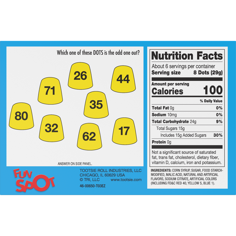 DOTS 6.5 oz. Tropical Flavored Gum Drops