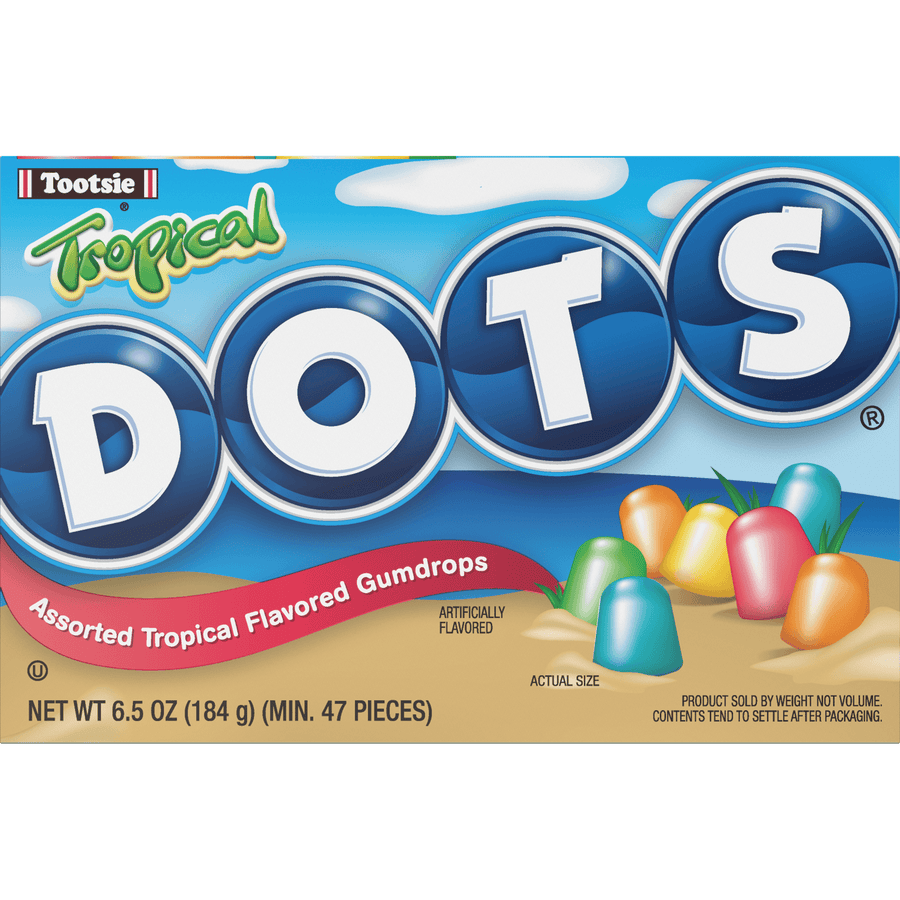 DOTS 6.5 oz. Tropical Flavored Gum Drops