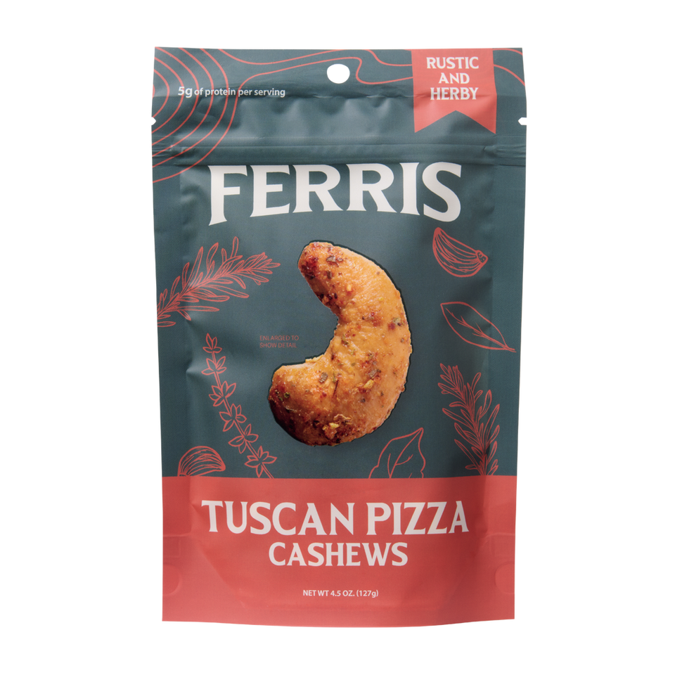 Ferris Nut Co. 4.5 oz. Tuscan Pizza Cashews