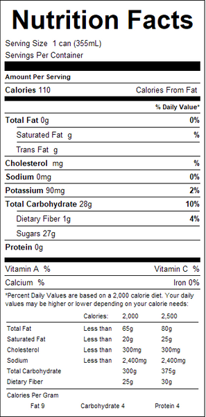 Tractor 12 fl oz. Mango Peach Fruit Drink