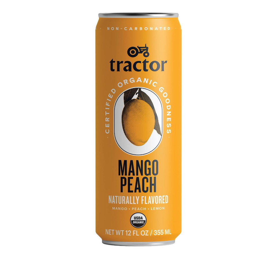 Tractor 12 fl oz. Mango Peach Fruit Drink