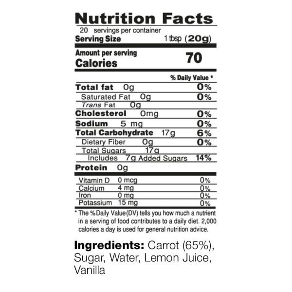 Zarrin 14.1 oz. Carrot Jam