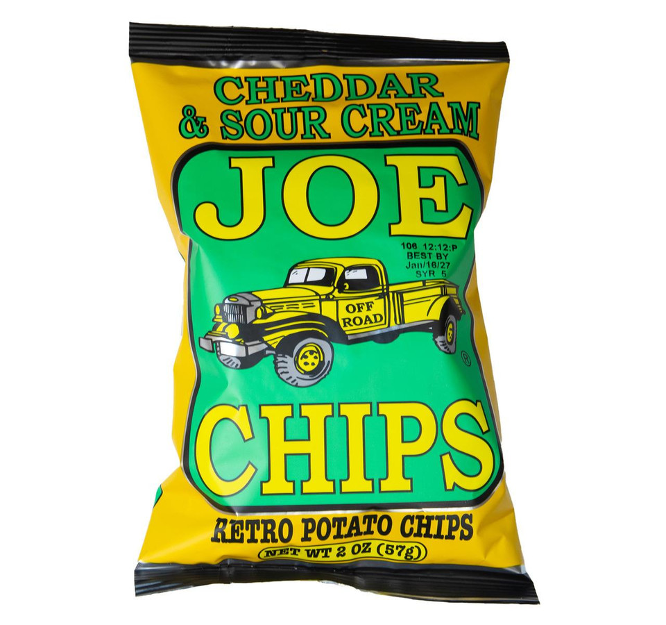Joe Tea 2 oz. Cheddar Sour Cream Chips (28 Pack)