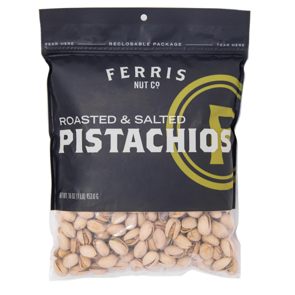 Ferris Nut Co. 16 oz. Roasted & Salted in-shell Pistachios