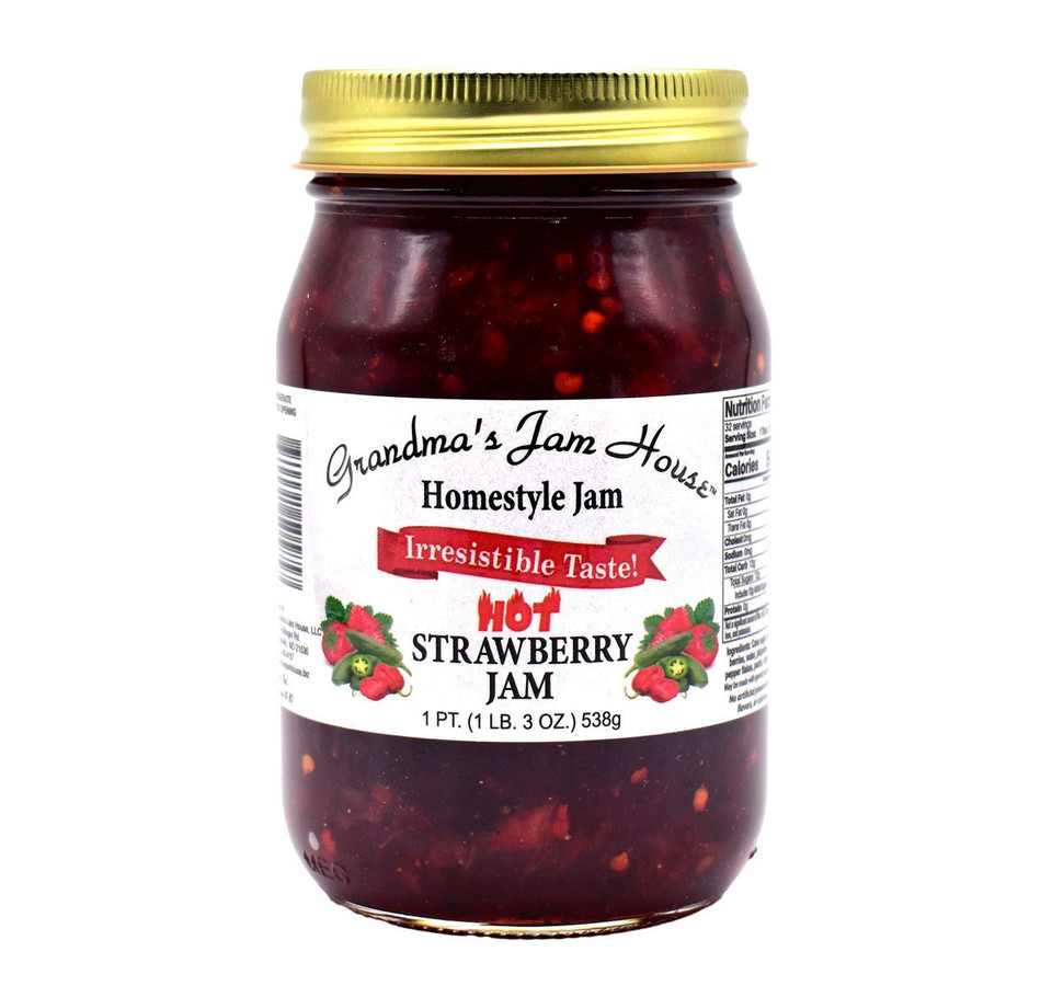 Grandma's Jam House 19 oz. Homestyle Hot Strawberry Jam