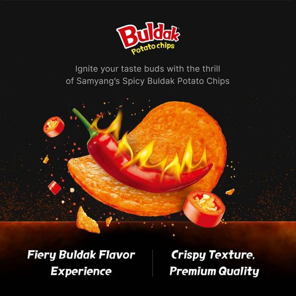 Samyang 4.23 oz. Buldak Original Potato Chips