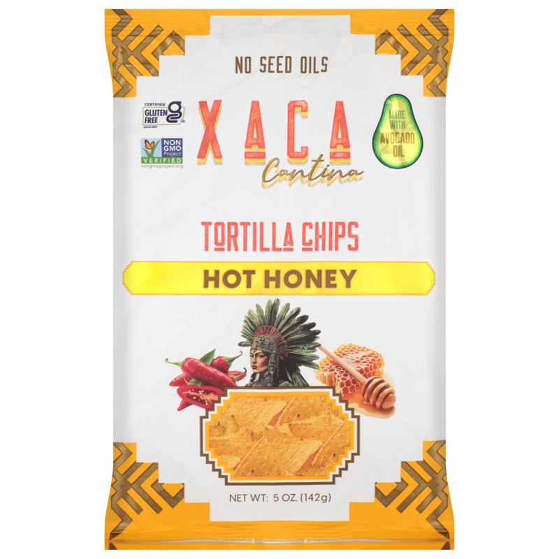 Xaca Cantina 5 oz.  Avocado Oil Hot Honey Tortilla Chips