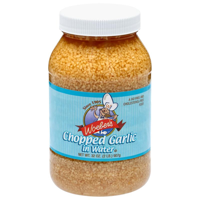Woeber's 32 oz. Garlic Chopped In Water