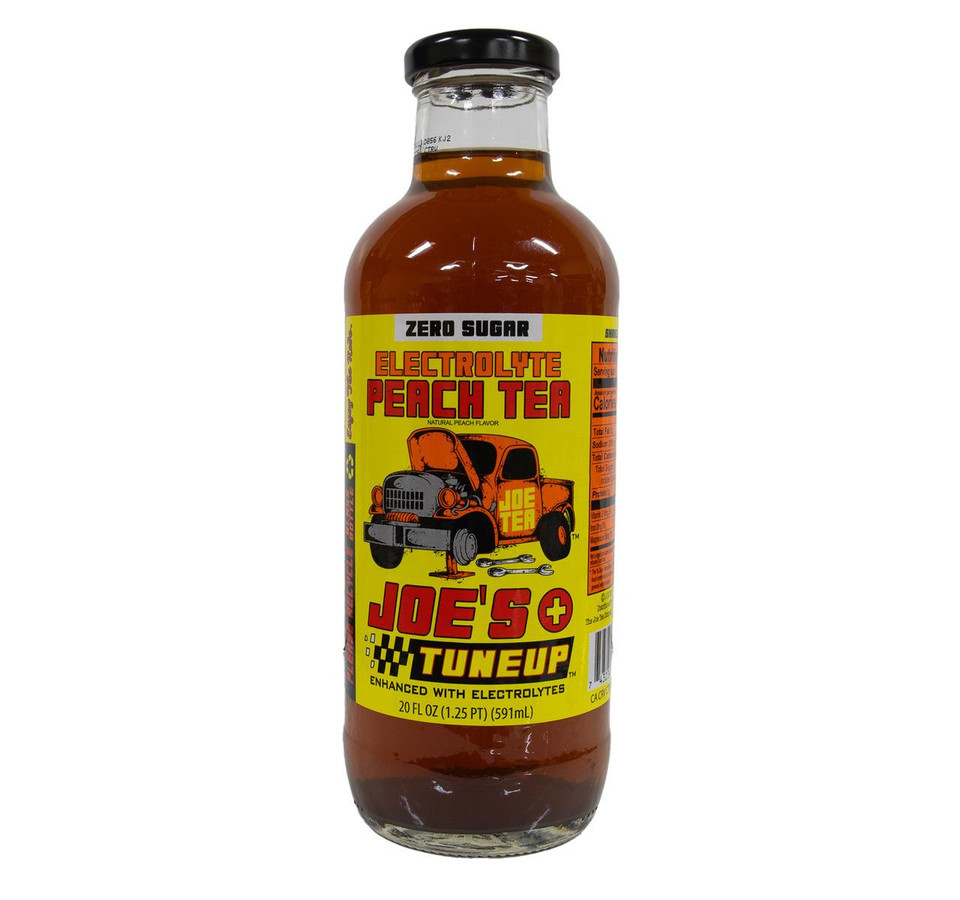 Joe's Tune-Up 20 fl. oz. Zero Sugar Electrolyte Peach Tea