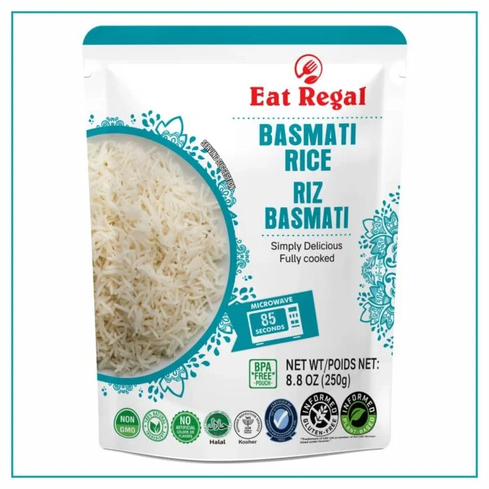 Eat Regal 8.8 oz. Premium Basmati Rice Ready To Eat Microwavable Pouch