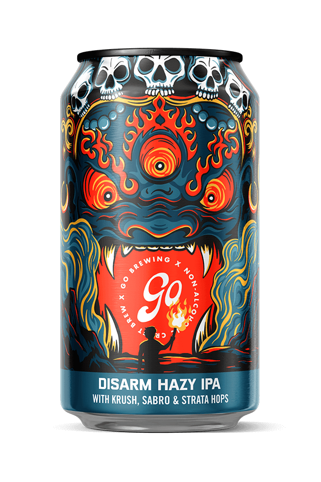 Go Brewing 12 fl. oz. Disarm Hazy Non-Alcoholic IPA (6 Pack)