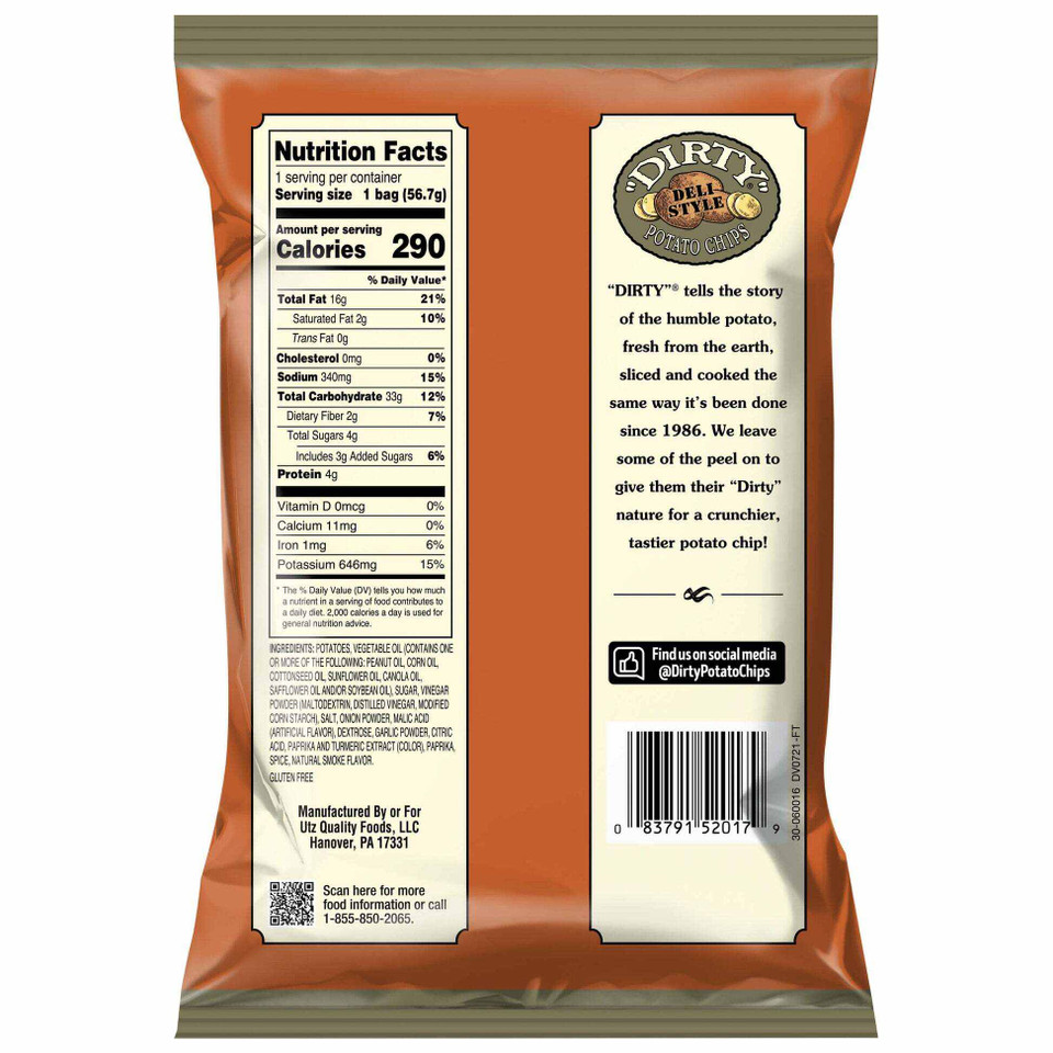 Dirty Potato Chips 2 oz. Funky Fusion (25 Pack)