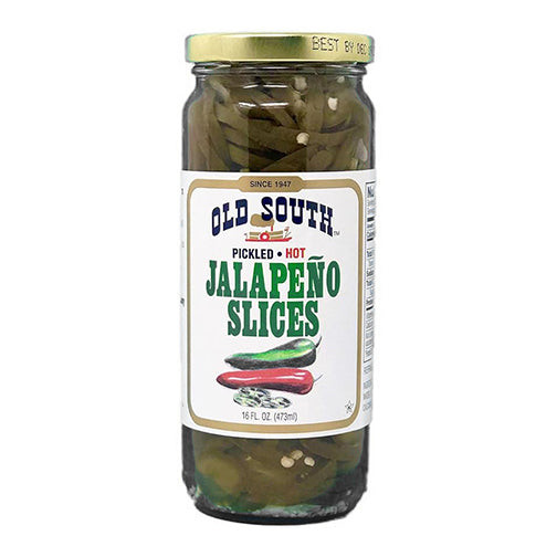Old South 16 fl. oz. Pickled Hot Jalapeño Slices