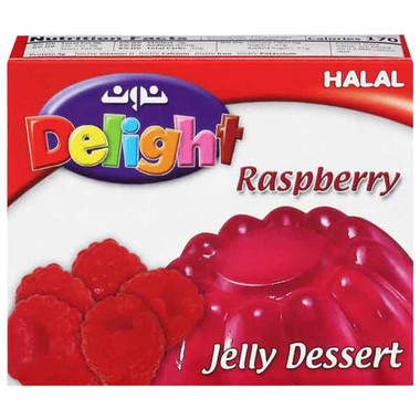 Noon 3 oz. Delight Raspberry Jello Dessert | Kitch'n