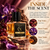 Cherry After Dark fragrance notes infographic showing dark cherry top notes, powdered iris, almond-like heliotrope and creamy musk heart notes, and a warm vanilla, woody, balsamic base.