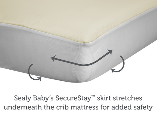 sealy cozy dreams waterproof fitted crib mattress pad