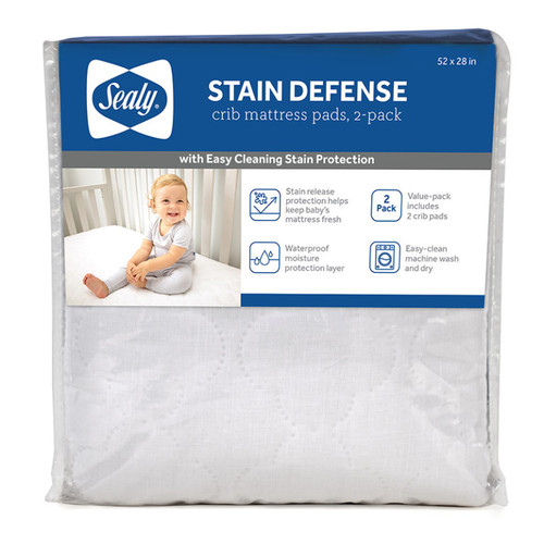 Sealy Antibacterial Contoured Waterproof Diaper Changing Pad