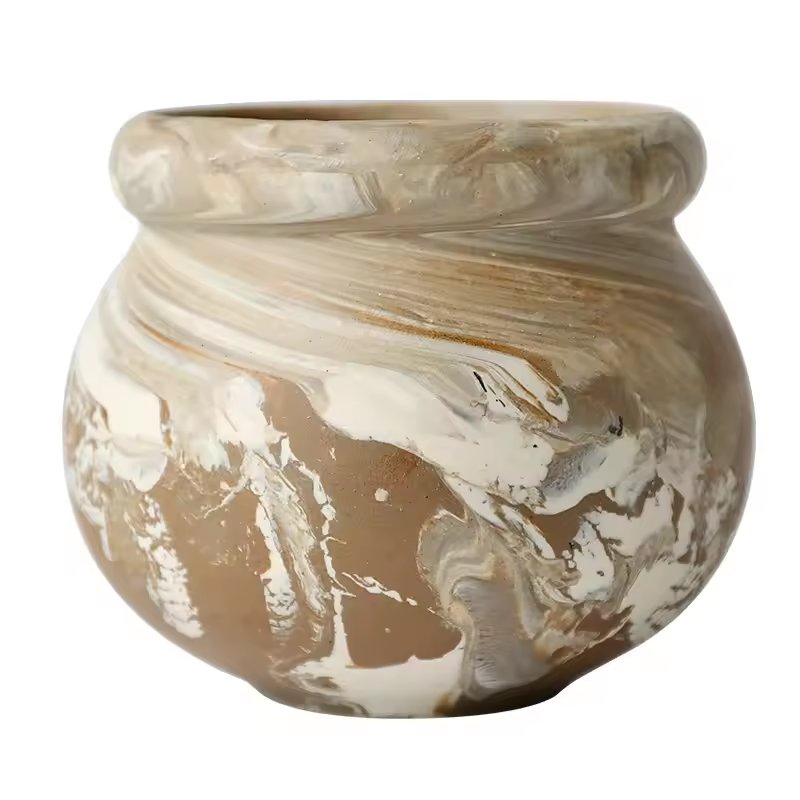 Circular Ceramic Small Flowerpot