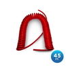 Excel Air Machine 45ft Coil Hose - red