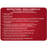 SC09 Air & Vac Pay Instruction Decal 12.25” by 17.25”