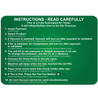 SC09 Air & Vac Pay Instruction Decal 12.25” by 17.25”