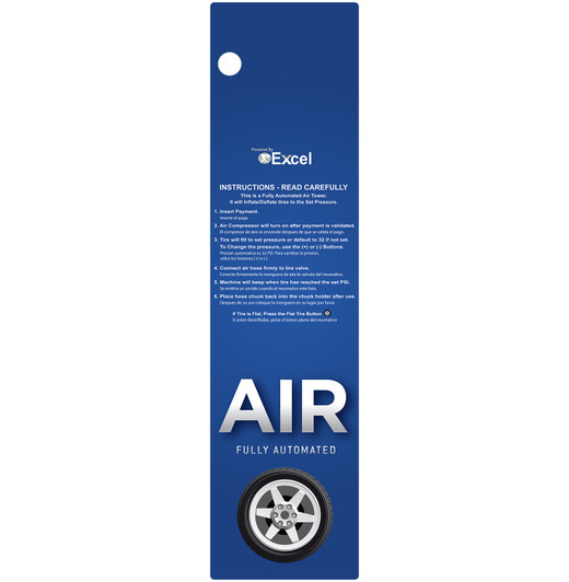 Stainless Steel SC05 PAY Vend  Instructions Decal