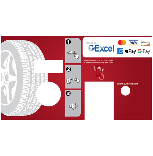 SC09 Air Only COIN & CC Hinge Panel Decal 19.75” x 17.5”