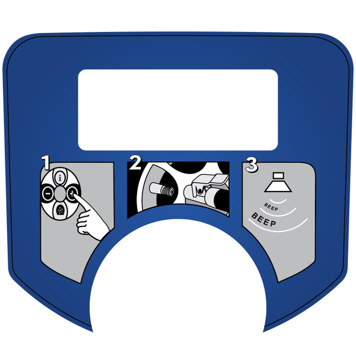 Painted SC05 Electronic Head Middle Instructions Face Plate Decal