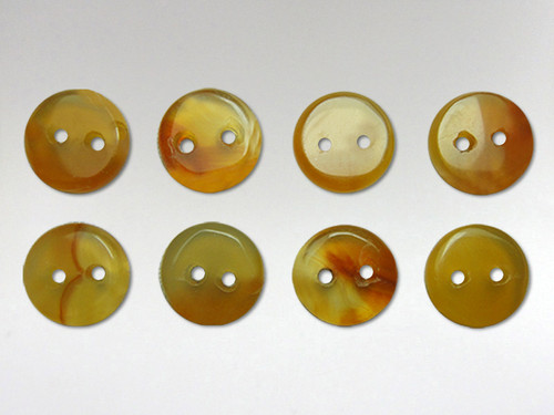 10mm Carnelian buttons - pack of 8.