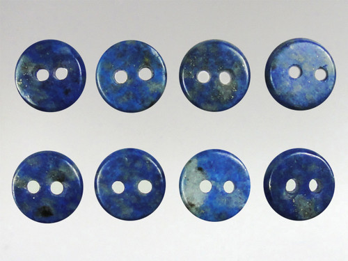 10mm Lapis Lazuli buttons - pack of 8.