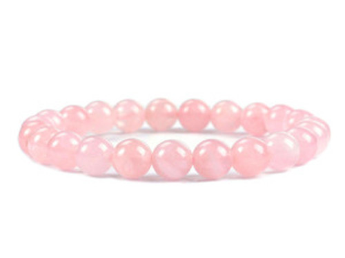 10mm Round Bead Bracelet  - Rose Quartz 10mm Round Bead Bracelet  - Rose Quartz