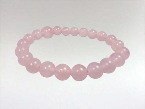 10mm Round Bead Bracelet  - Rose Quartz