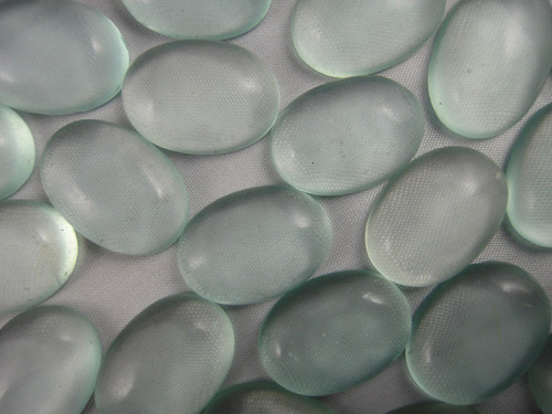 Obsidian Green Cabochon 16x22mm - pack of 2.