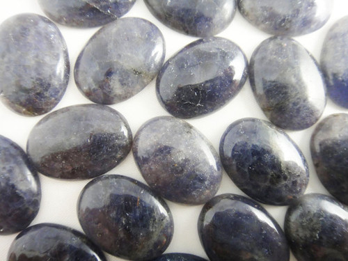 Iolite Sunstone (Water Sapphire) Cabochon 16x22mm - pack of 2.