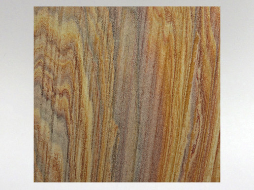 Stunning earth toned rainbow sandstone tile with amazing wavelike patterns.