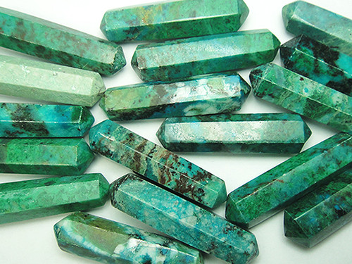 Double Terminated Chrysocolla Point