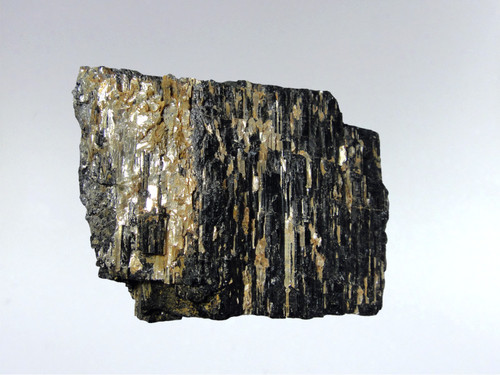 Amazing black tourmaline specimen with silver mica
