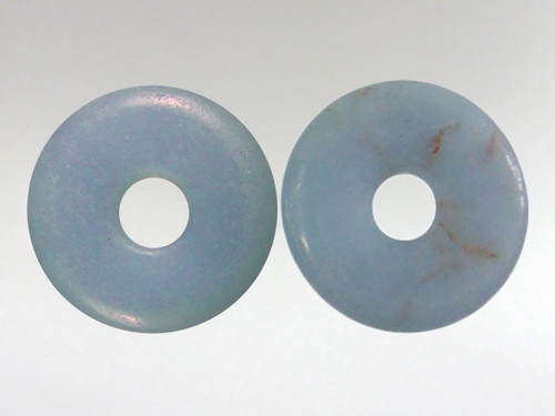 15mm Angelite Donut Pendant - pack of two