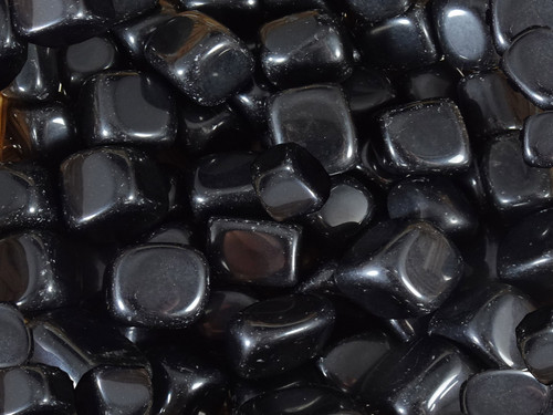 Black Obsidian tumbled stone 250g bag