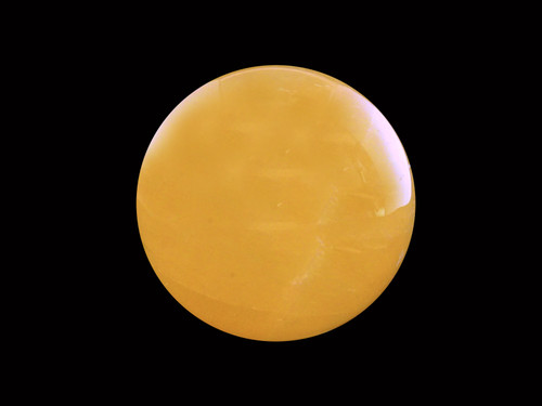 Honey coloured golden calcite sphere