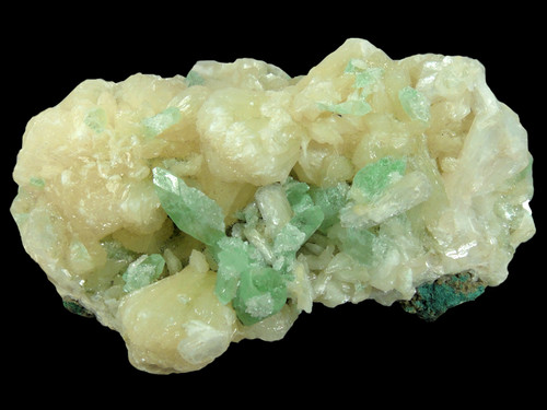 Stunning zeolite specimen with amazing green and white crystals.